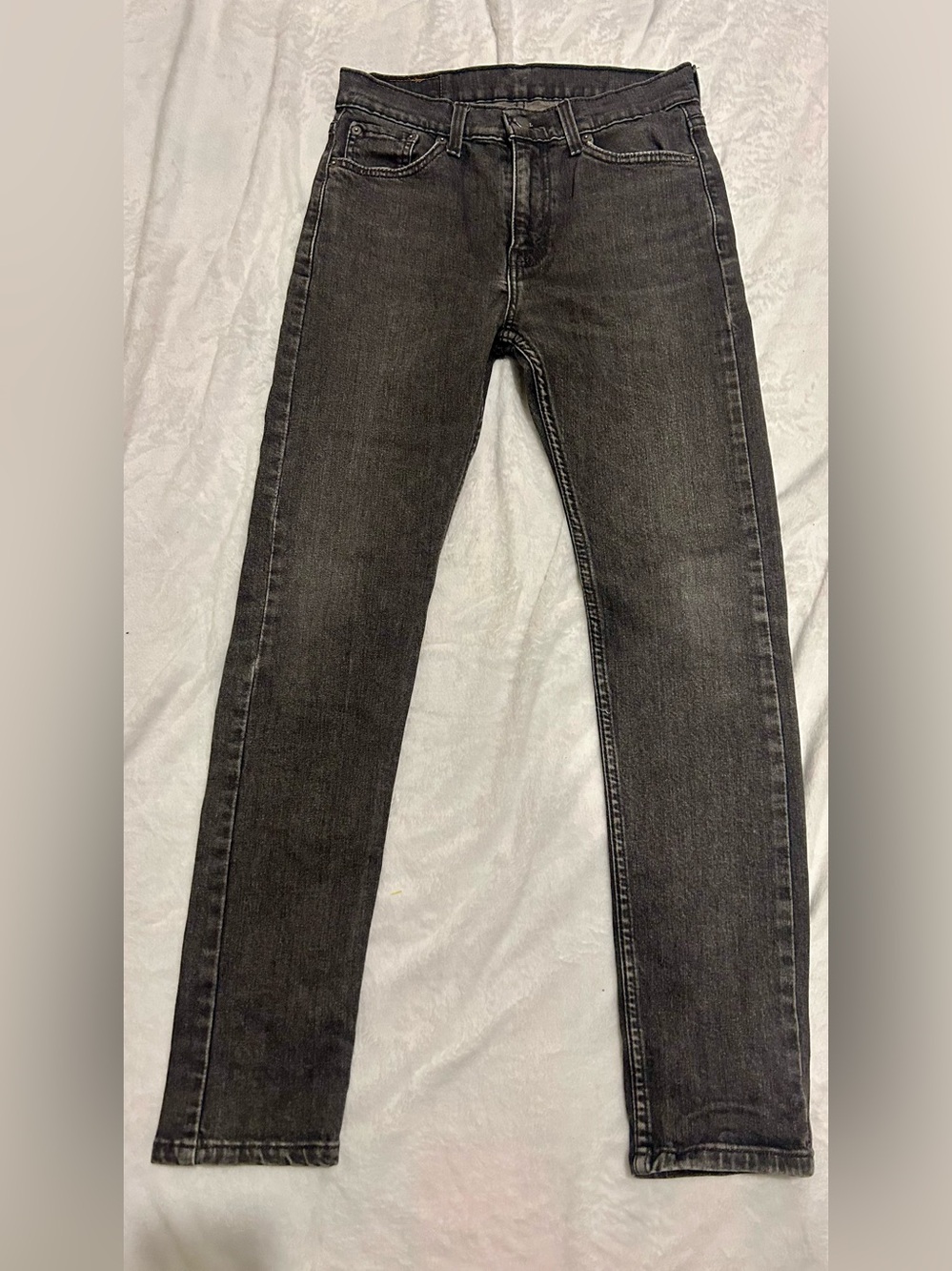 Levi's Men's Skinny Jeans in Charcoal Black 30x32